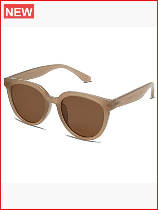 Cat Eye Round Polarized Sunglasses for Women UV Protection TAC Lens main image 5